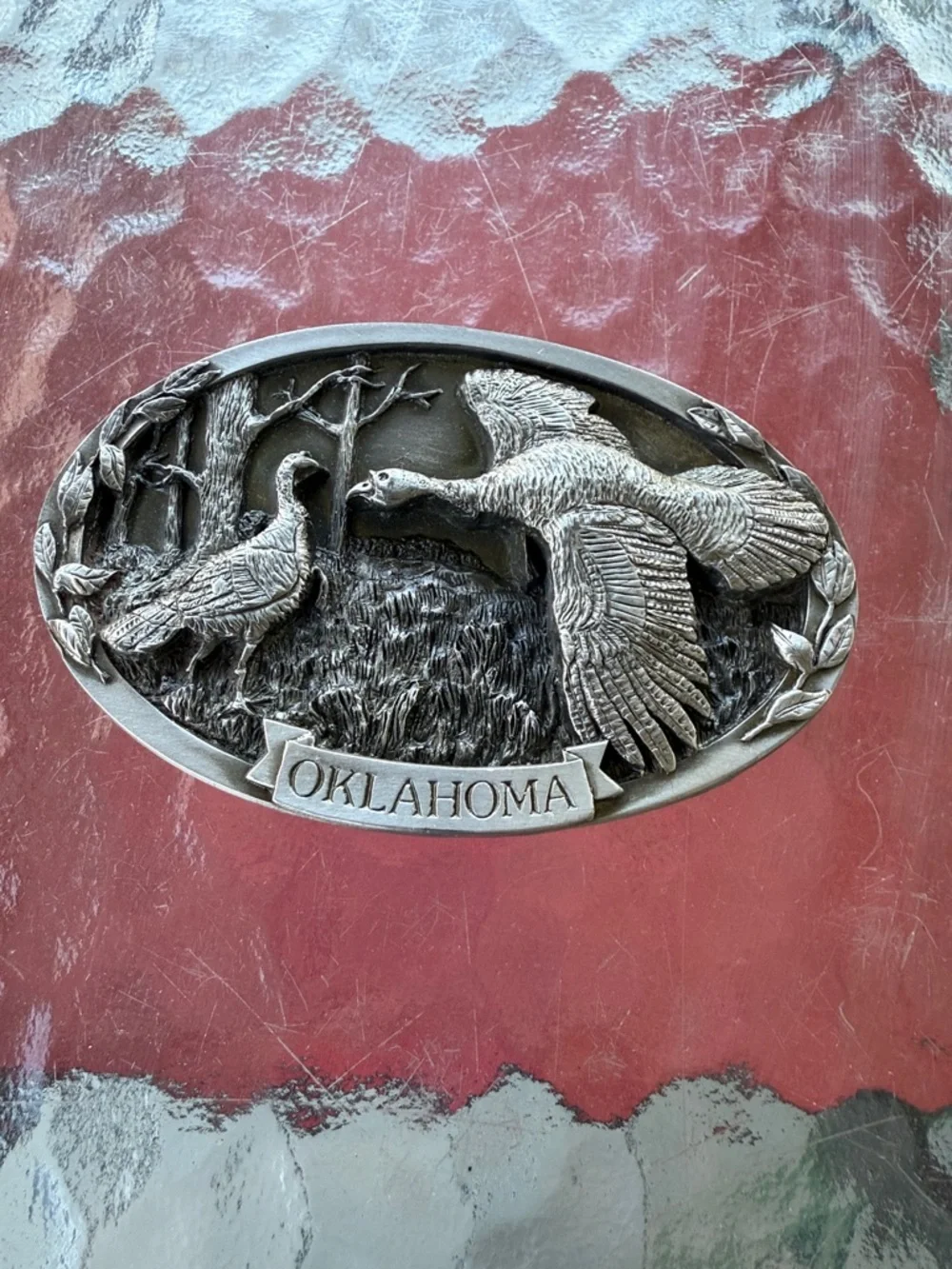 NWT - Oklahoma belt buckle with certificate of registration